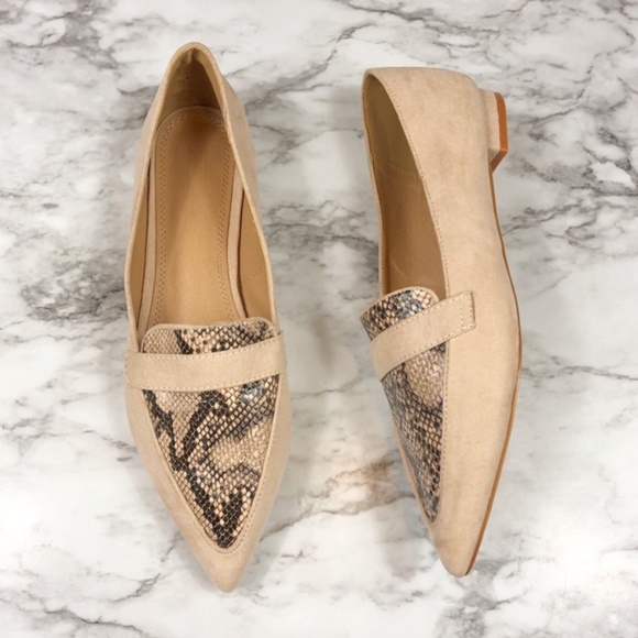 ASOS Shoes - ASOS | Snake Print Pointed Toe Loafer Flats Size 9